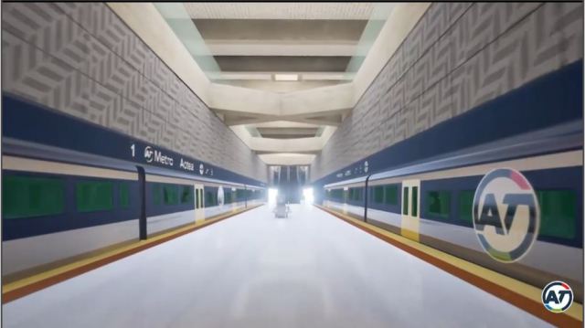 Image from Aotea Station virtual walk-through (source: NZ Herald and Auckland Transport)